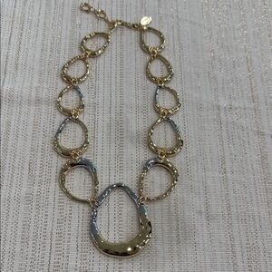 Chico’s Elegant Two Tone Gold and Silver Necklace